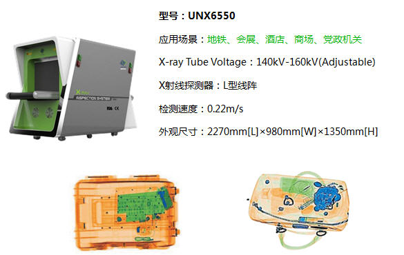 UNX系列X光安檢機6550